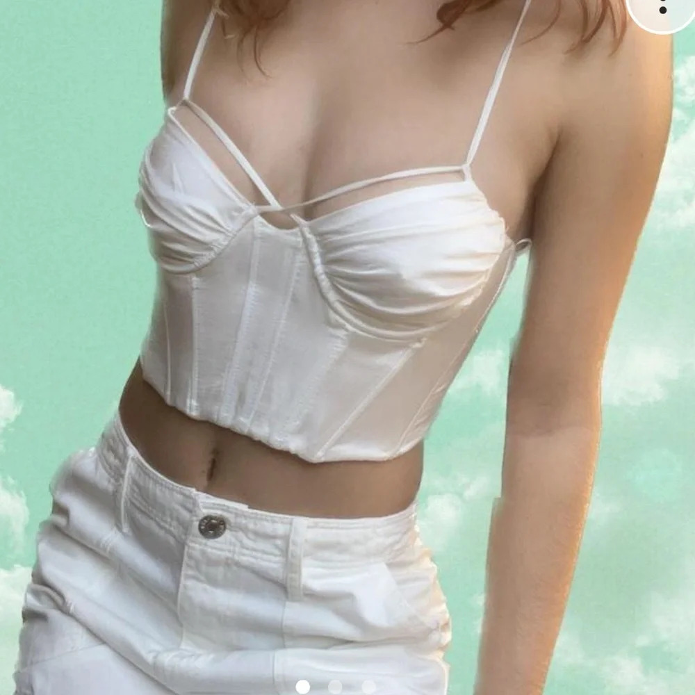 White Women's Corset Top